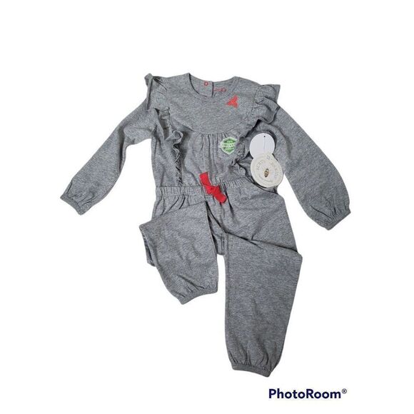 Burt's Bees Kids' 100% Organic Cotton One Piece Snap Back Ruffled Jumpsu… - Picture 1 of 7
